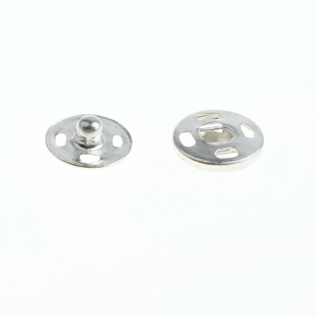 50 pair Sew on Metal Snap Fastener Button Press Button DIY Sewing Craft 12mm