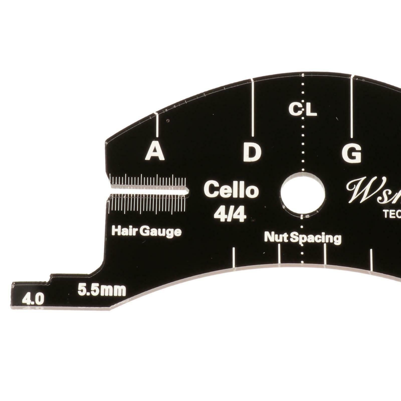 Full Size 3-4 4-4 Cello Bridge Fingerboard Scraper Repair Template Mold Tools