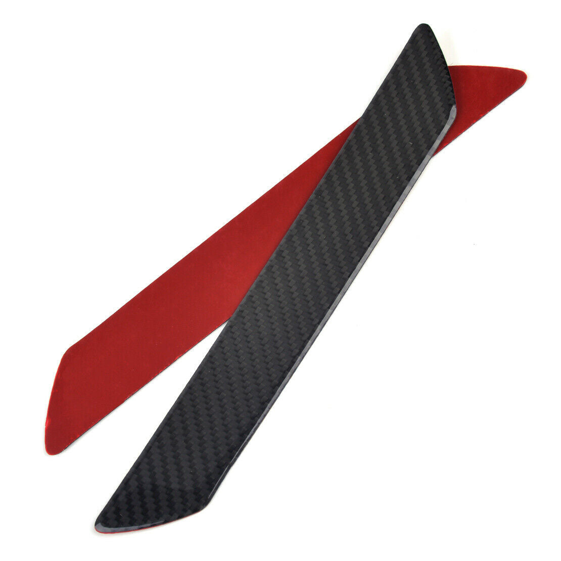 2x Car Door Step Scuff Plate Sill Cover Panel Protect Trim Guard Carbon Fiber An