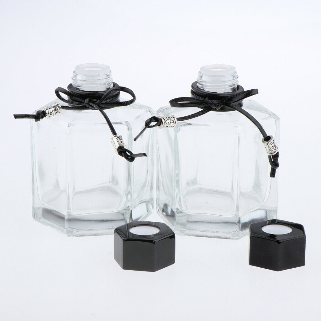 4Pcs 100ml Fragrance Glass Diffuser Bottles for DIY Craft Reed Essential Oil