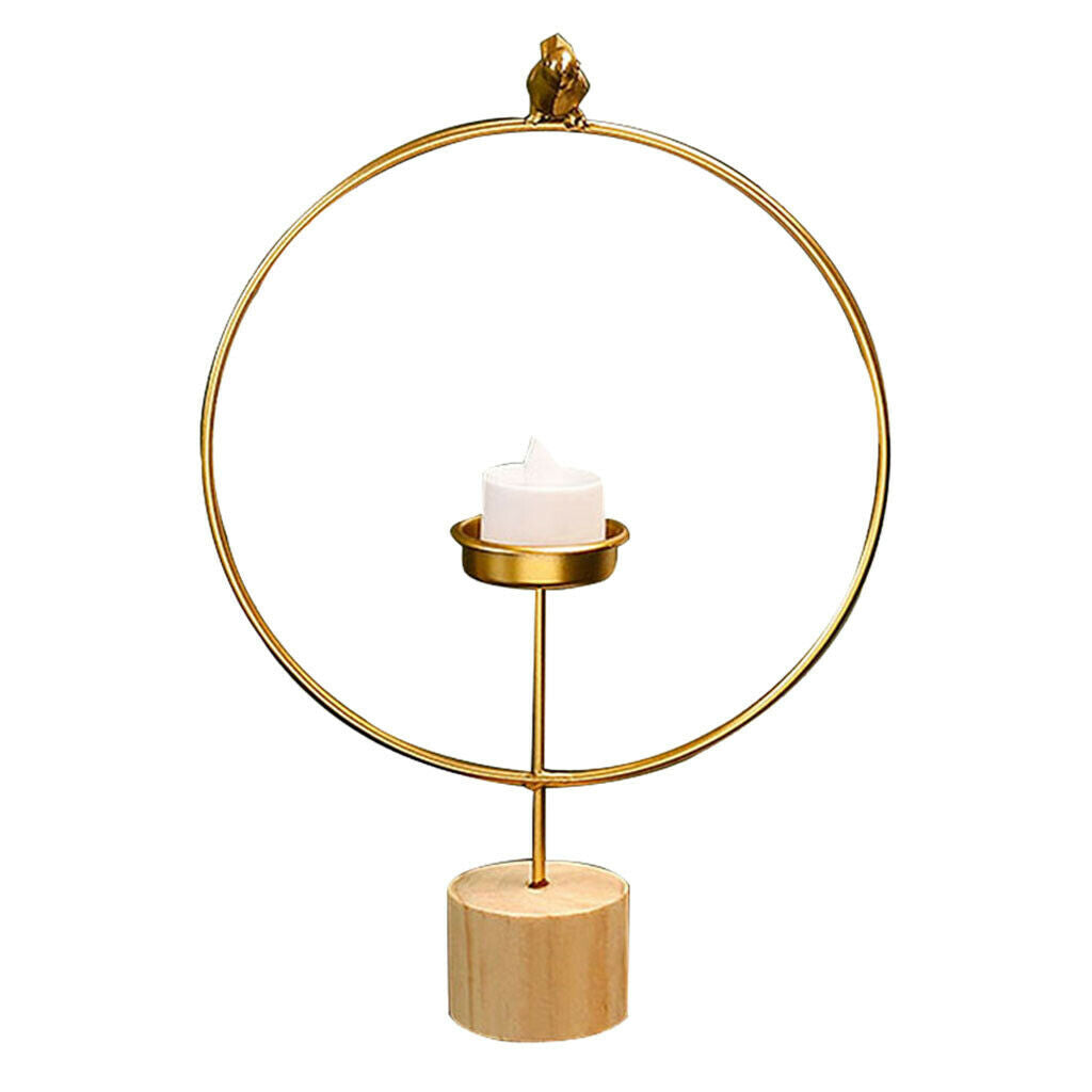 Candle Holder Stand Rack Lantern Candlesticks f/ Office Hotel Tabletop Decor
