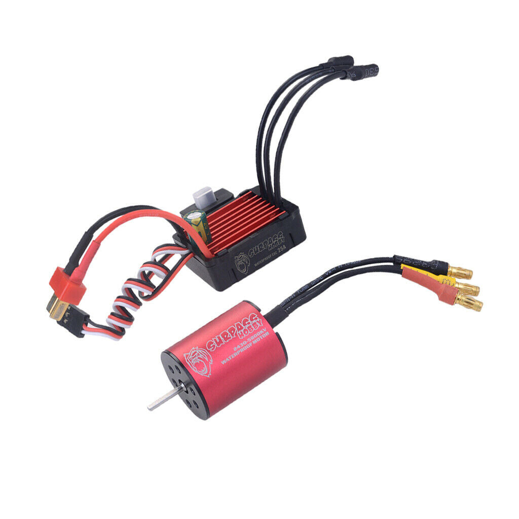Waterproof 5800kV Brushless ESC 25A for 1/18 1/16 RC Car Upgrade Parts