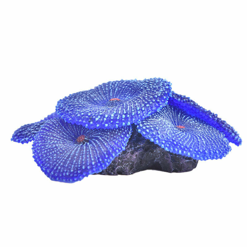 Sea Plant Ornament Blue Artificial Coral Plant Ornament For Aquarium Dec.l8
