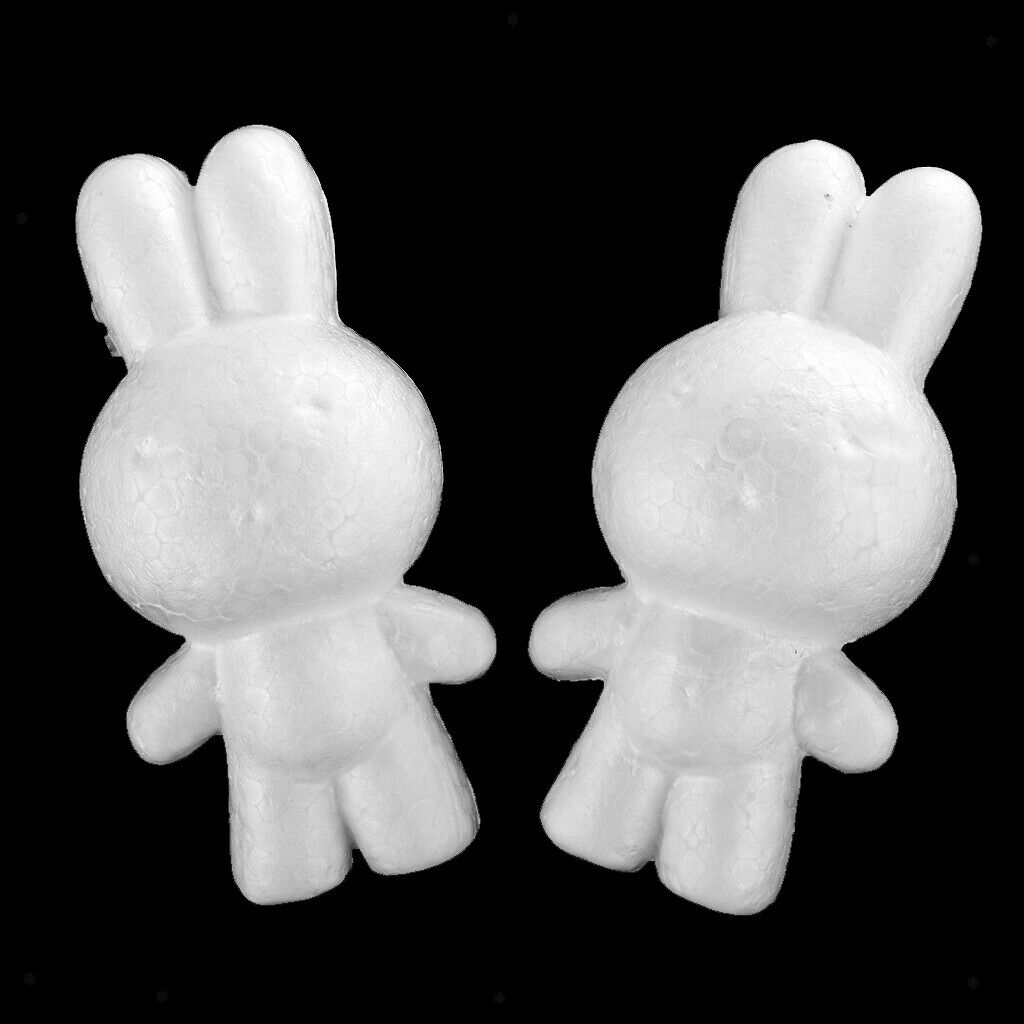 5pcs Rabbit Shaped Creative Styrofoam Foam DIY Party
