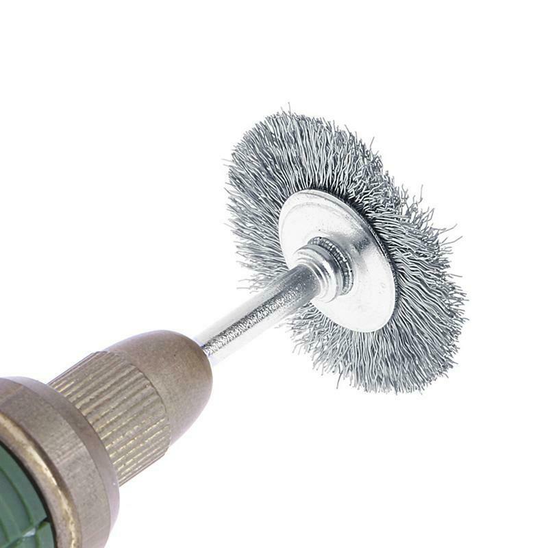 9 Steel Brush Wire Wheel Brushes Die Grinder Rotary Electric Tool for Engraver