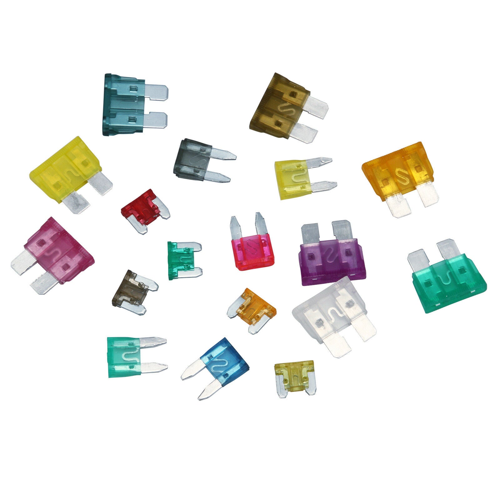 165pcs Set Micro ATC/MINI/Low Profile/Mini Blade Fuse Assortment Auto Car FUSES