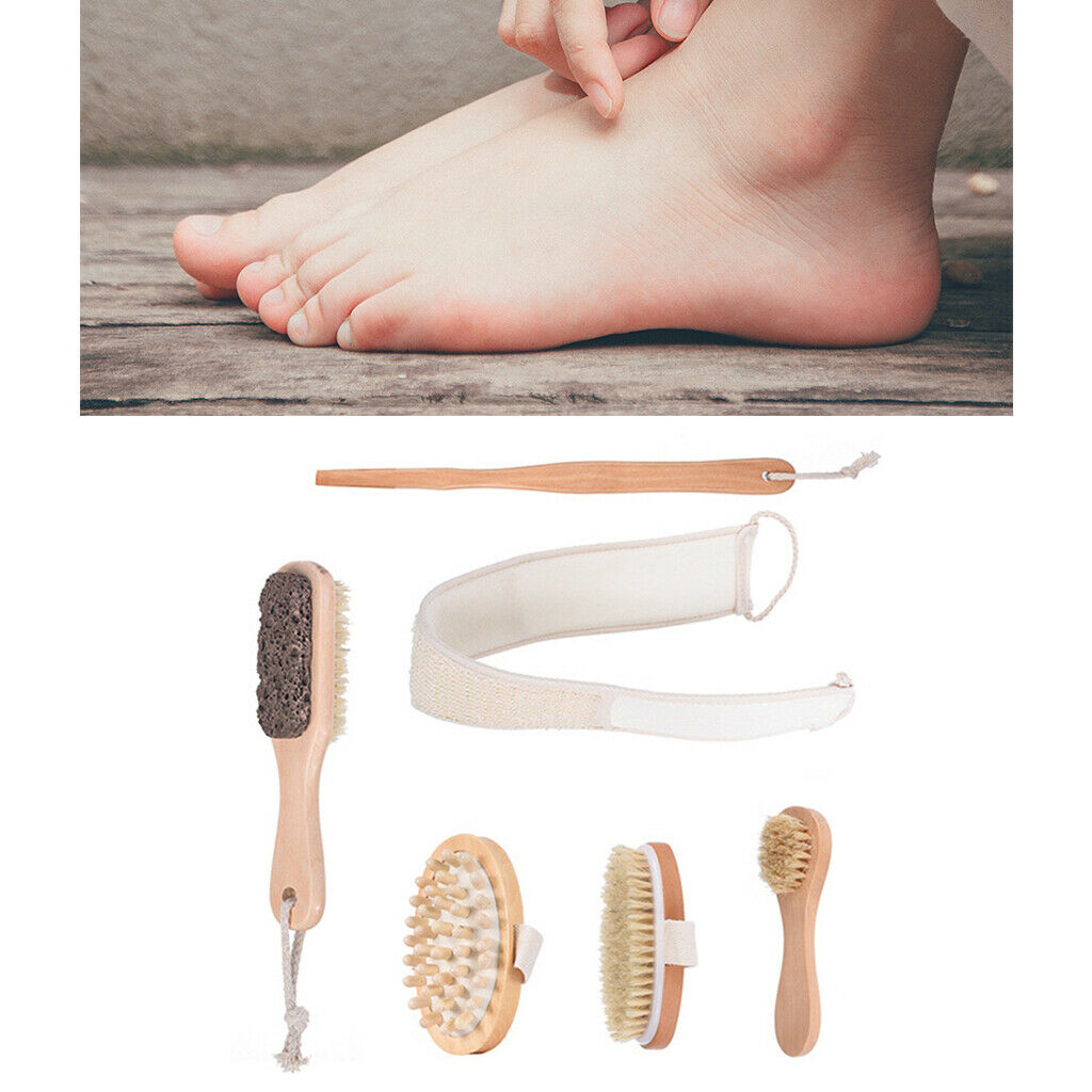Exfoliating Bath Shower Body Brush Bristle Back Exfoliator Brush Massager