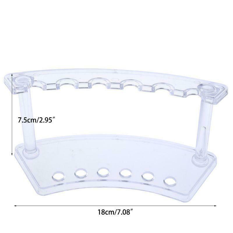 Plastic 6 Slot Pen Jewelry Display Holder Stand Display Rack High Quality