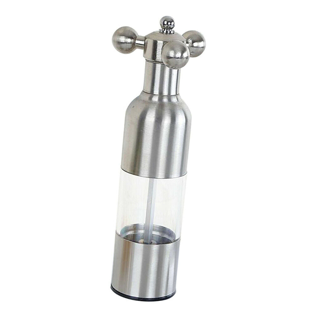 Stainless Steel Pepper Mill Pepper & Salt Grinder Manual Mill Kitchen Large
