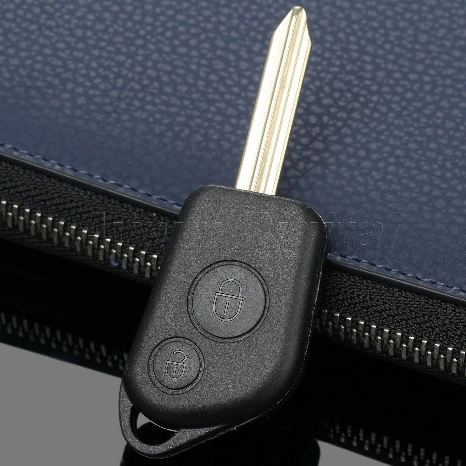 Car Remote Key Fob Case For Citroen Saxo Berlingo Picasso Xsara with Uncut Blade