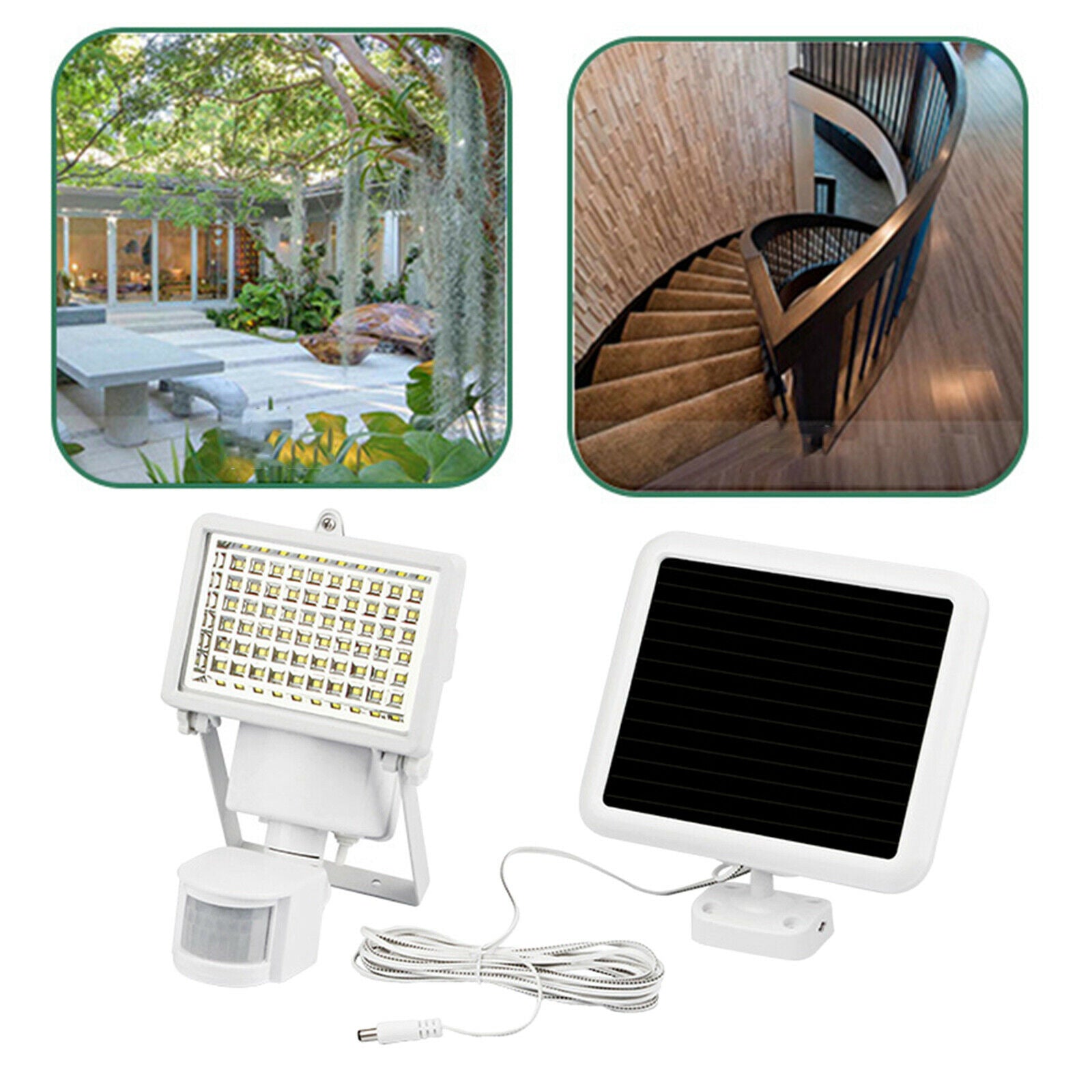 LED Solar Power Street Light Outdoor Garden Wall Lights for Walkway Driveway