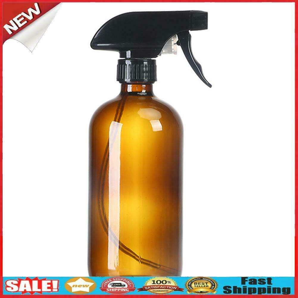 500ml Glass Spray Bottle with Mist Trigger Reusable Essential Oil Container @