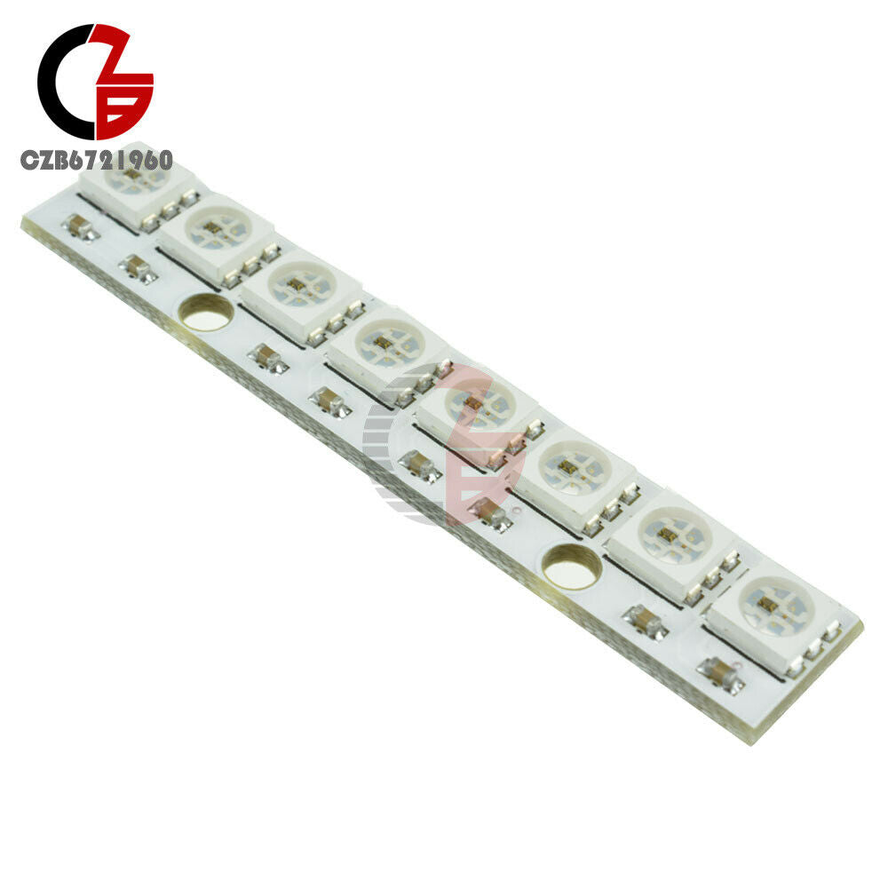 5PCS 8-Bit 5050 WS2812 RGB LED Driver Board 5V Lamp Panel Module For Arduino AVR