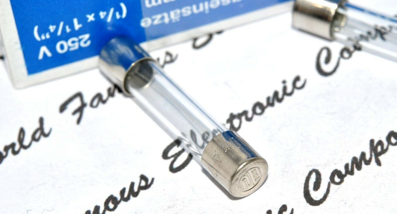 2pcs - ELU / SIBA  T 2A  250V 6.3x32mm Slow Blow Glass Fuse - For Audio