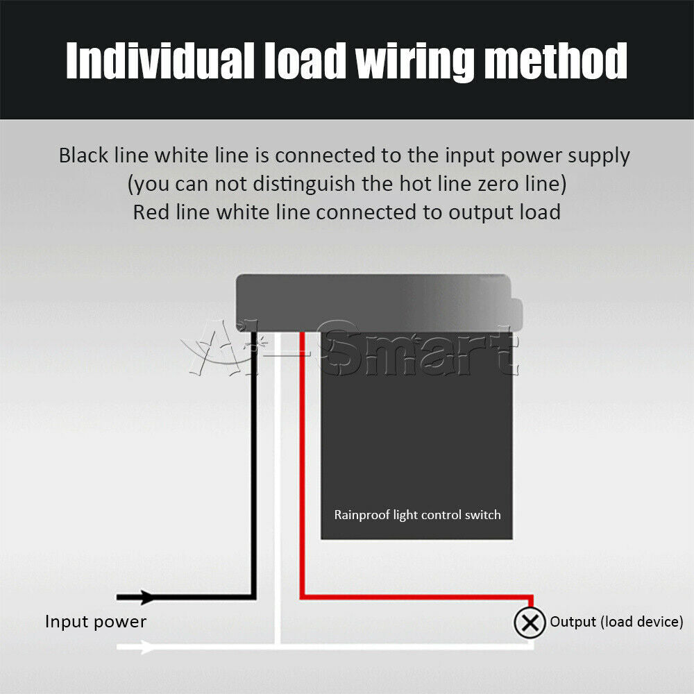 AS-20 AC 10A 220V Light Control Switch Rainproof Automatic Sensor 50Hz/ 60Hz