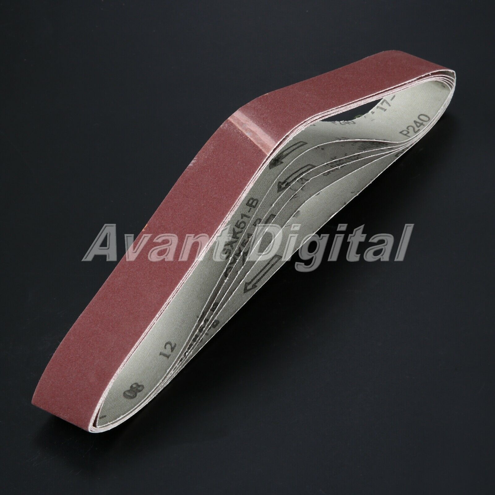 240# Grit Sander Sharpening Sanding Papers Abrasive Belts Polishing Tool 5pcs