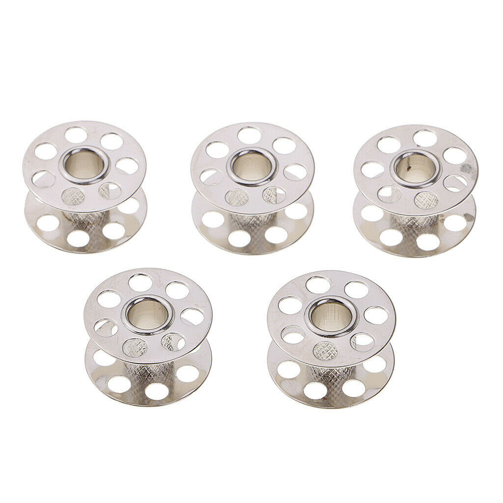 5Pcs Metal Sewing Machine Bobbins fits Bernina for Tailors Dressmakers