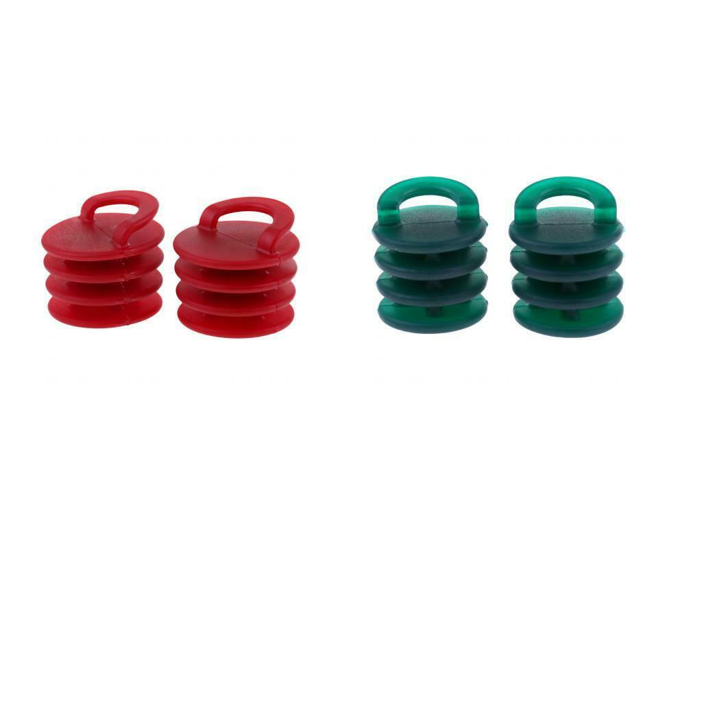 2X 2 Pieces Kayak Boat Canoe Scupper Stoppers Drain Holes Plugs Small Green