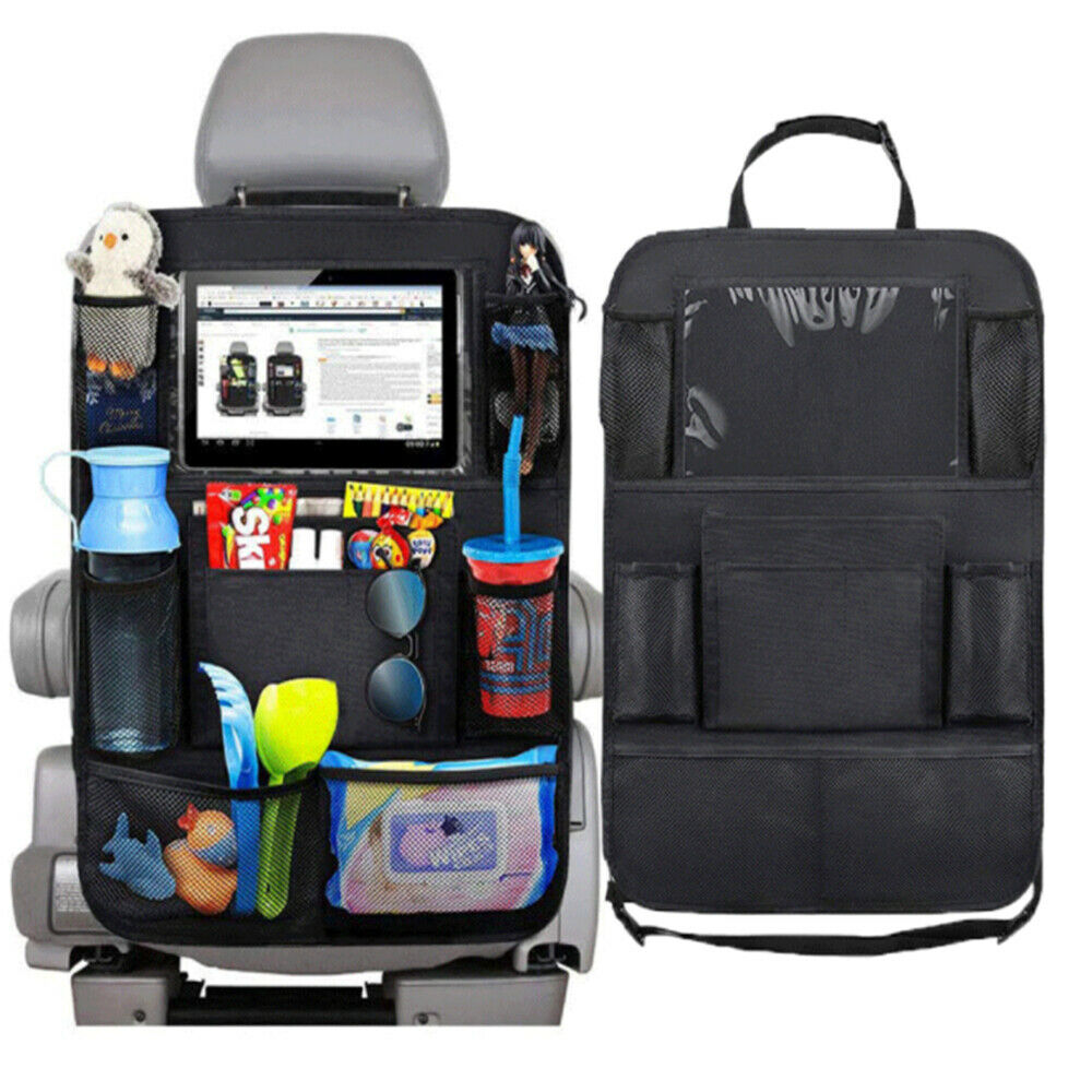 Portable Car Seat Back Organizer Multi-Pocket Storage Bag Tablet Holder Tidying