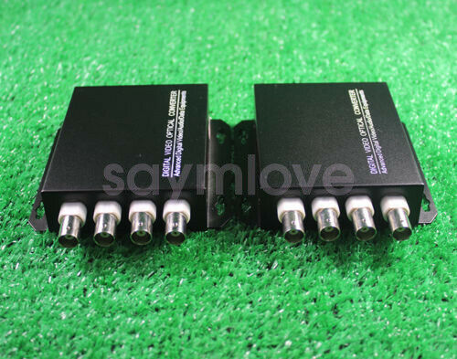 4CH Video Digital Optical Transmitter and Receiver Fiber Media Converter
