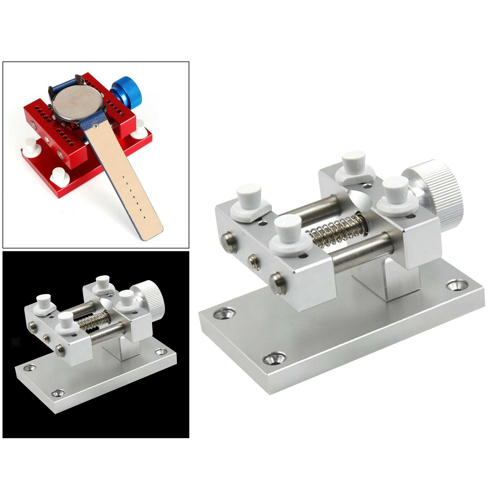 Metal Watch Strap Removal Device Adjustable Tool Base Repair for Watchmaker