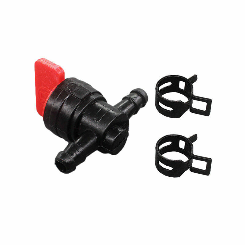 3Kit 1/4" In Line Fuel Gas Filter Shut Cut Off Valve Clamp For Briggs & Stratton