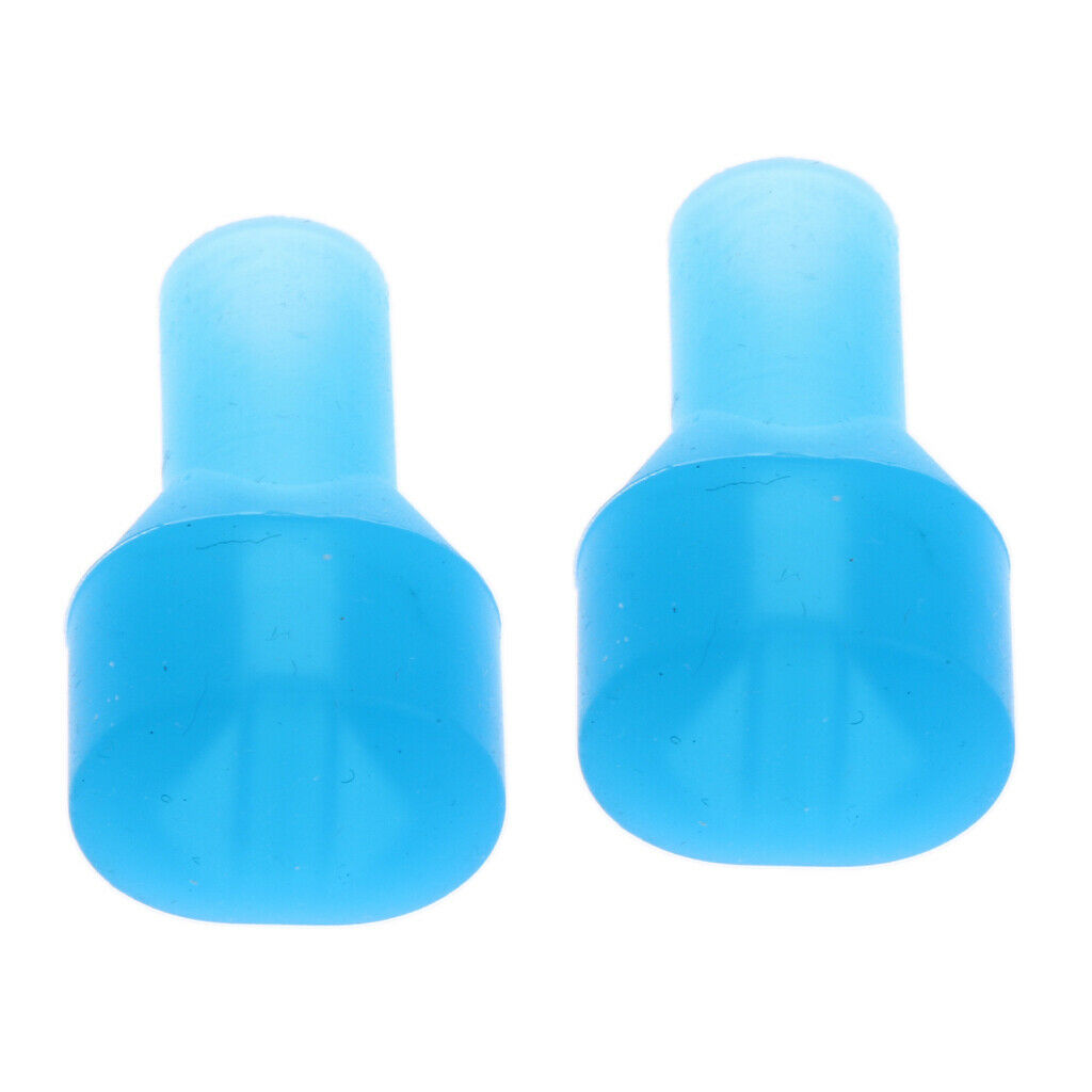 2x Tube Bite Valve Mouthpiece Hydration Pack Water Bladder Piping Nozzle Blue