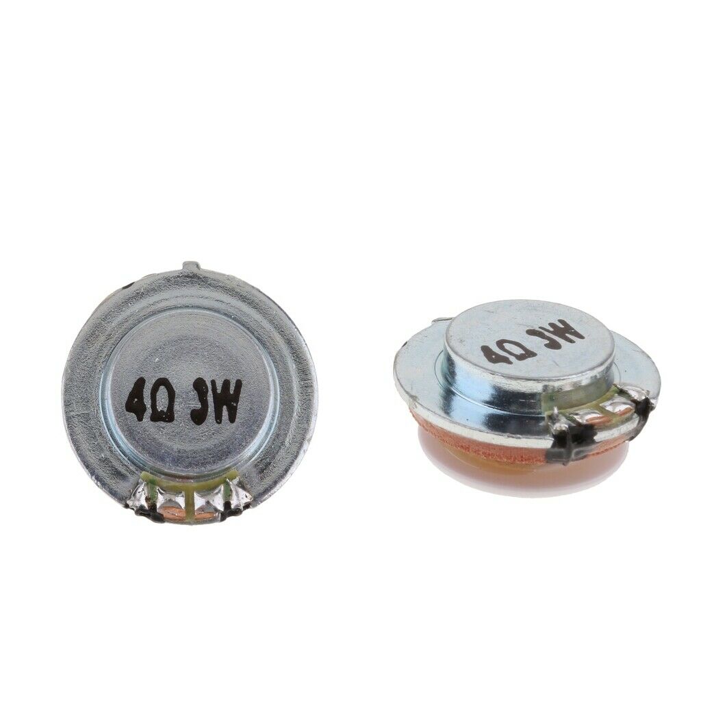 2Pack 4 Ohm 27mm 3W High Fidelity Audio Stereo Speaker Vibration Resonance