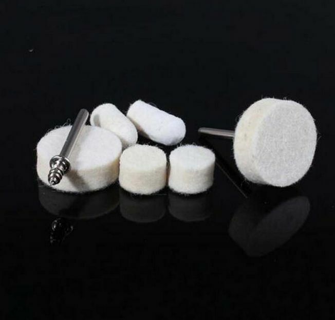6Pcs of Felt Polishing Kit For Dremel Rotary Tools&Die Grinder [Die/1]