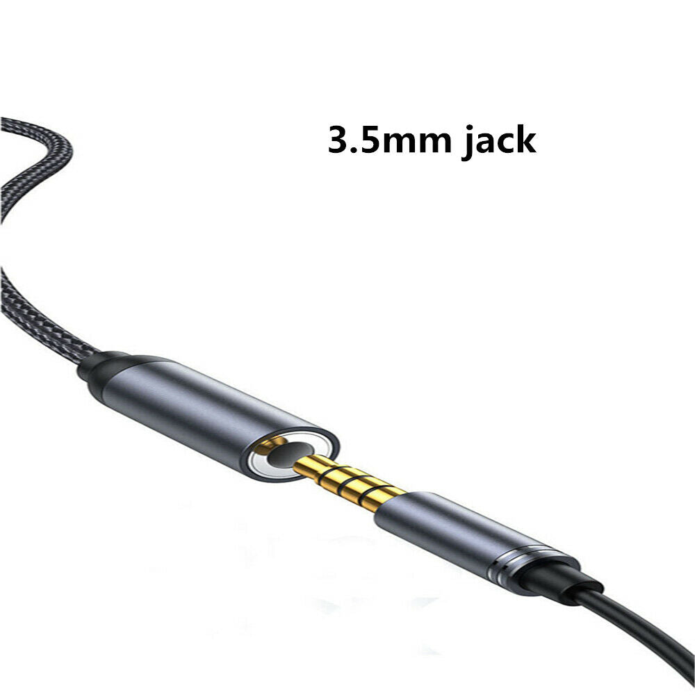 2 in 1 USB C Type C to 3.5mm Headphone Audio Aux Jack Charge Adapter Cable