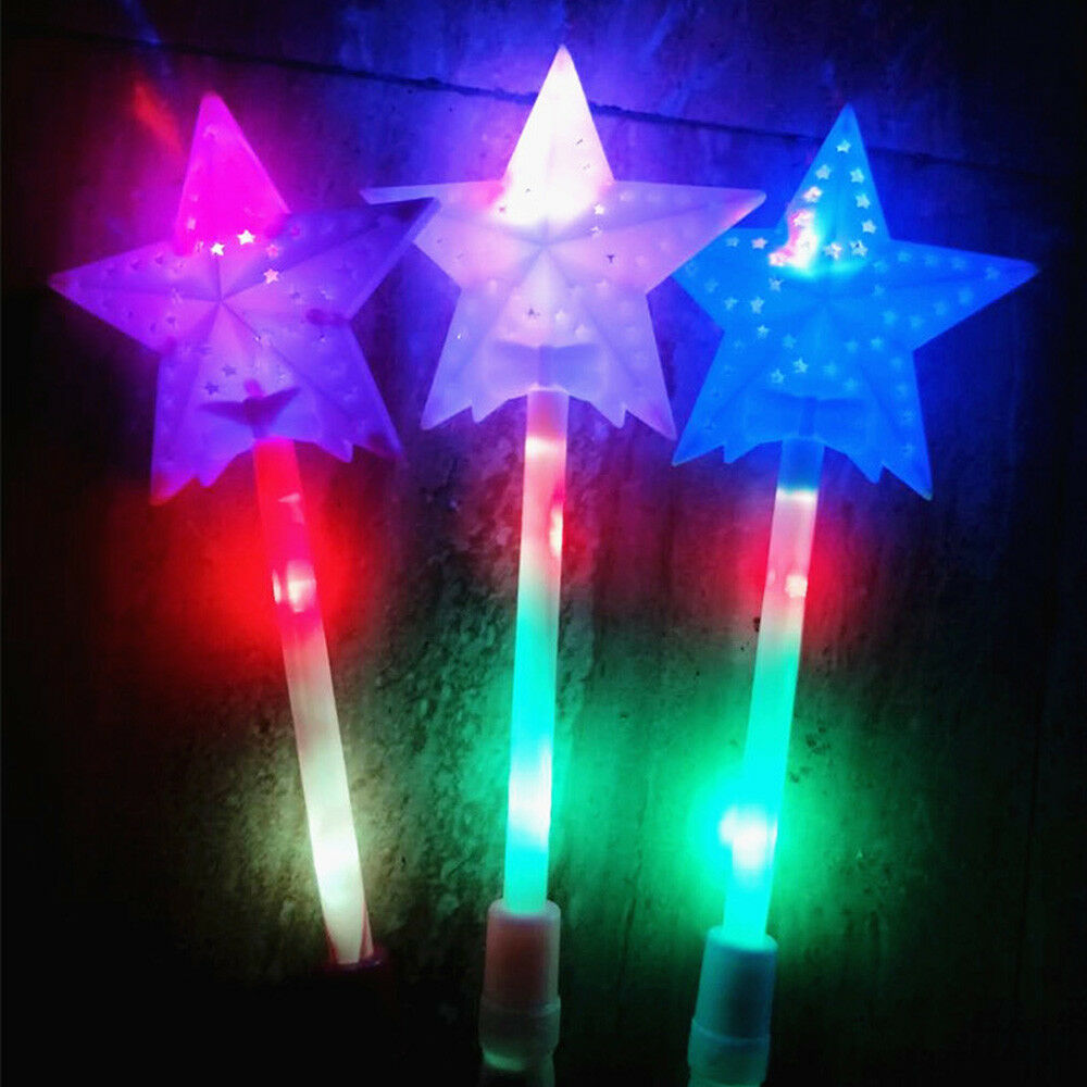LED Magic Star Stick Flashing Lights up Glow Sticks Party Concert Luminous Xmas^