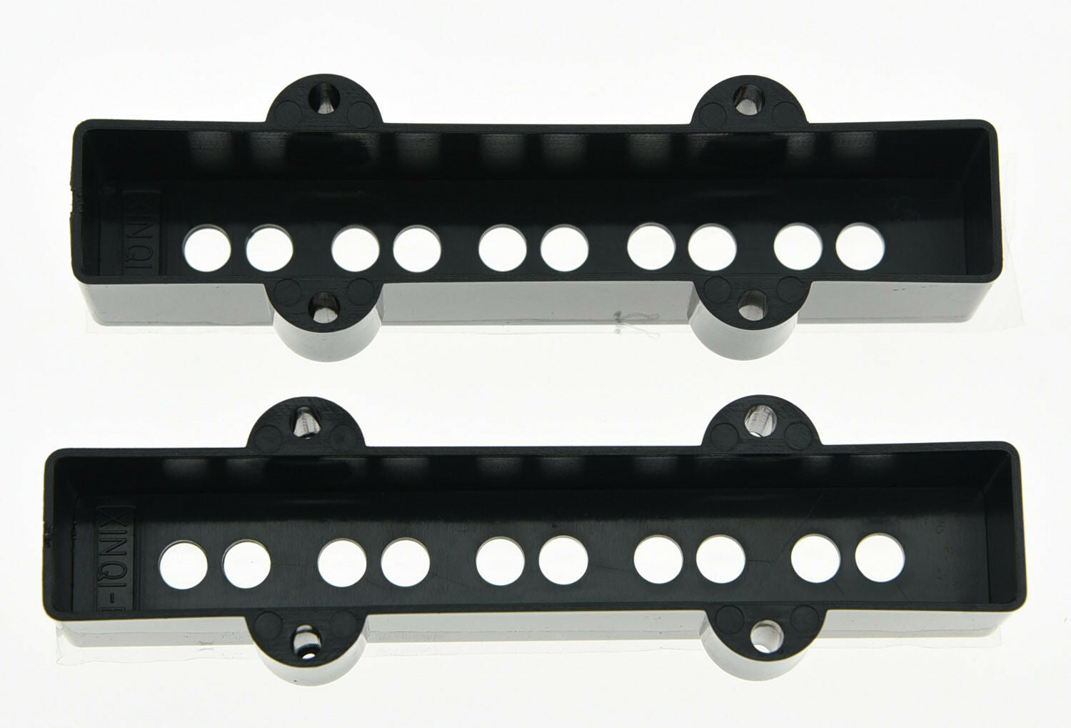 Pair of Black Bass Pickup Covers Neck/Bridge for 5 String Jazz Bass J Bass