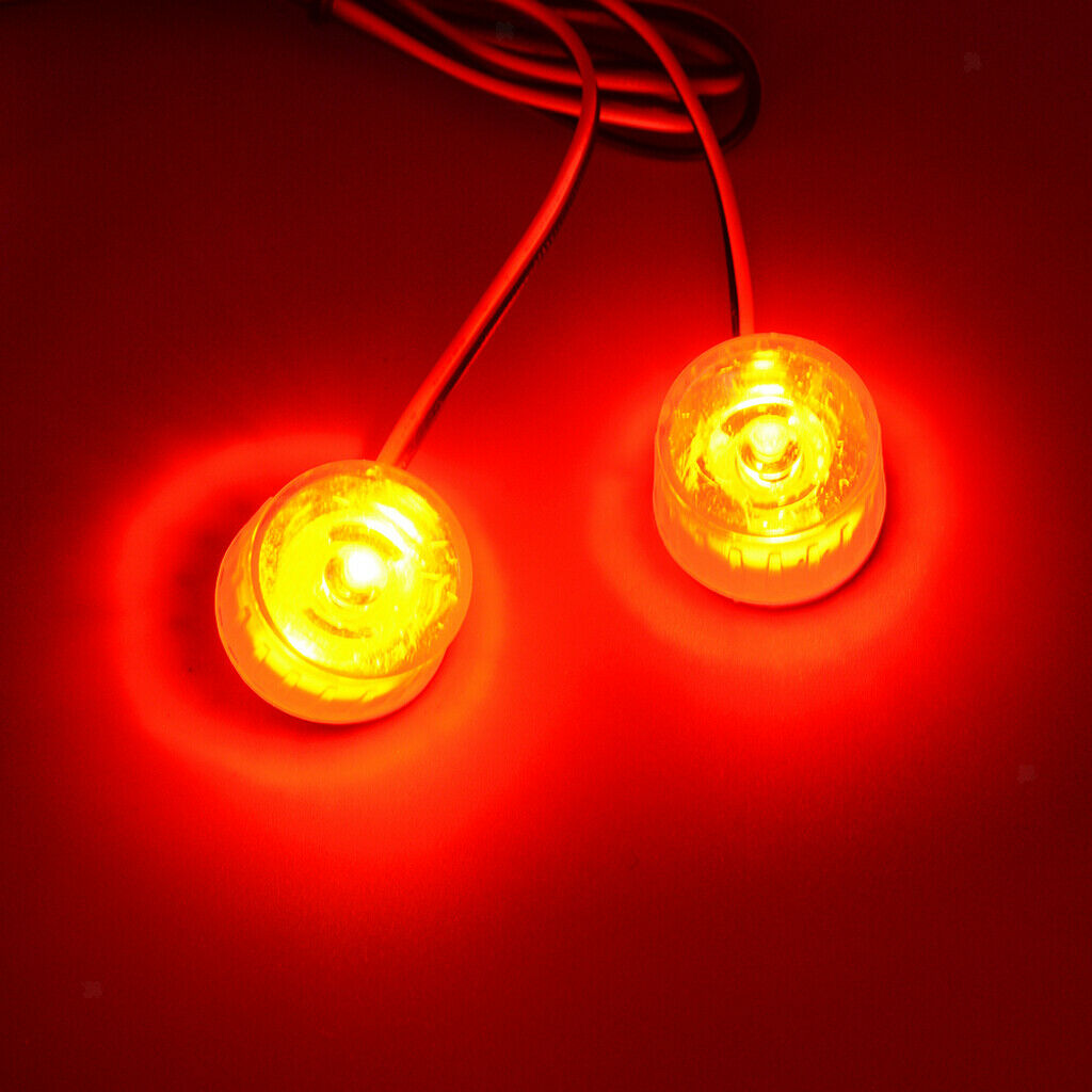 2pcs 2 Mode Red+Blue Emergency Flashing Strobe LED Safety Warning Foglight