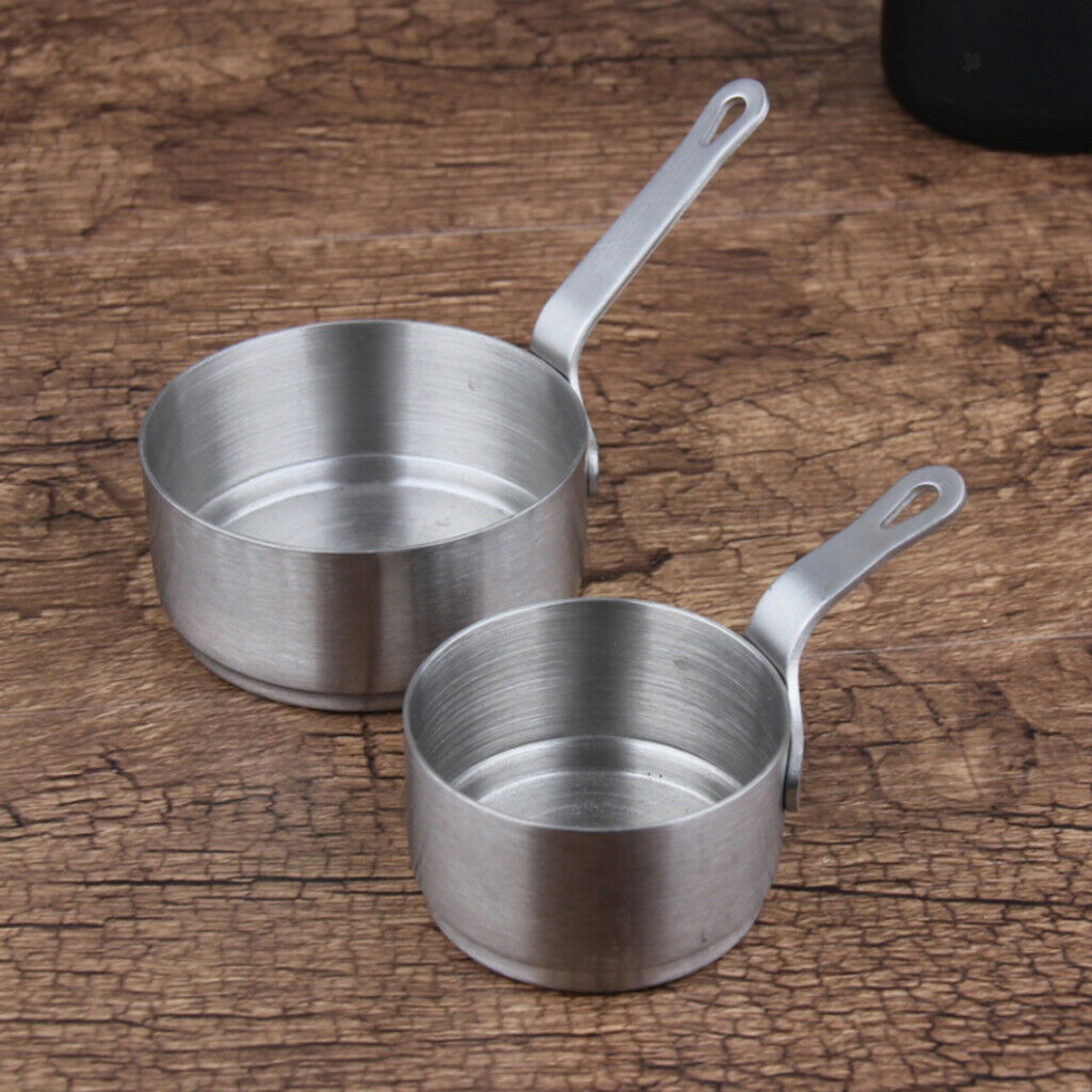 1000ml/35oz Stainless Steel Measuring Jug Measure Cup w/ 100ml Sauce Pan