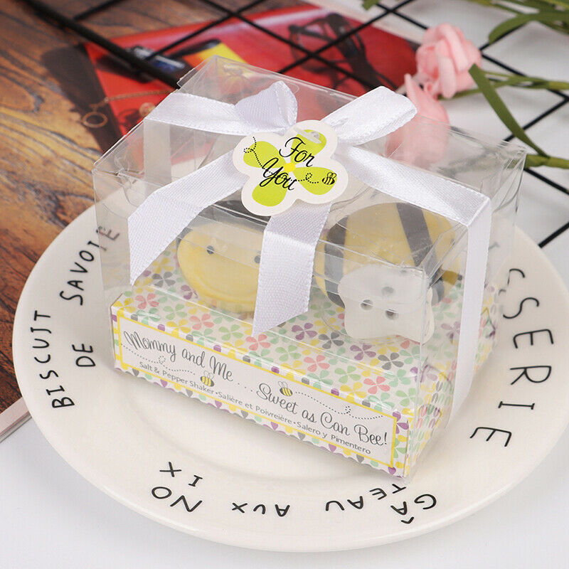 2PCs Ceramic Salt Pepper Shaker Flying Bee Seasoning Tableware Pepper Box.l8