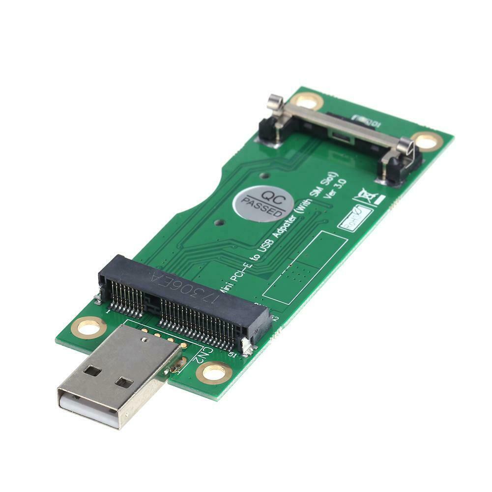 Mini Wireless PCI-E to USB Adapter with SIM 8Pin Card Slot for WWAN/LTE Module