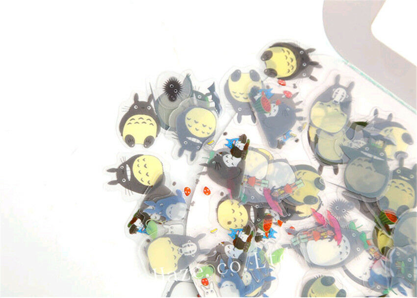 60pc/Lot Ghibli Anime My Neighbour Totoro Scrapbook Diary Decor Stickers Toys