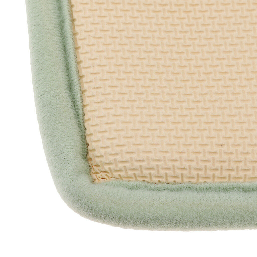 Bathroom Non-Slip Door Mat Bathmat Floor Rug Pure Color Light Green 60x90cm