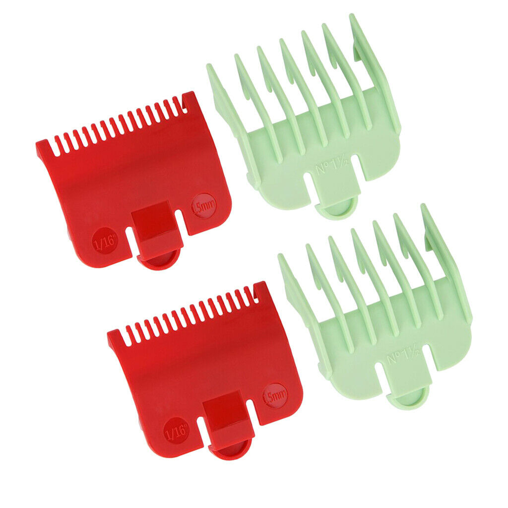 4 Pieces Universal Hairdressing Shaving Clipper Replacement Guide Combs