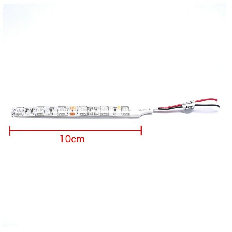 5X(10Cm Waterproof White 5050 Led Strip Lights Dc 12V Caravan Boat Car X8Q2)