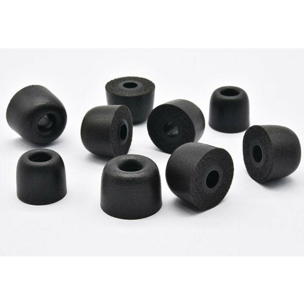 5 Pairs Noise Memory Foam In-ear Earphones Earbuds Tips Eartips Earplug Black