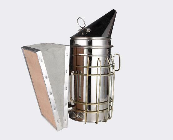 1PCS Stainless Steel bee smoker Beekeeping special tools smoker Smoked bees 28cm