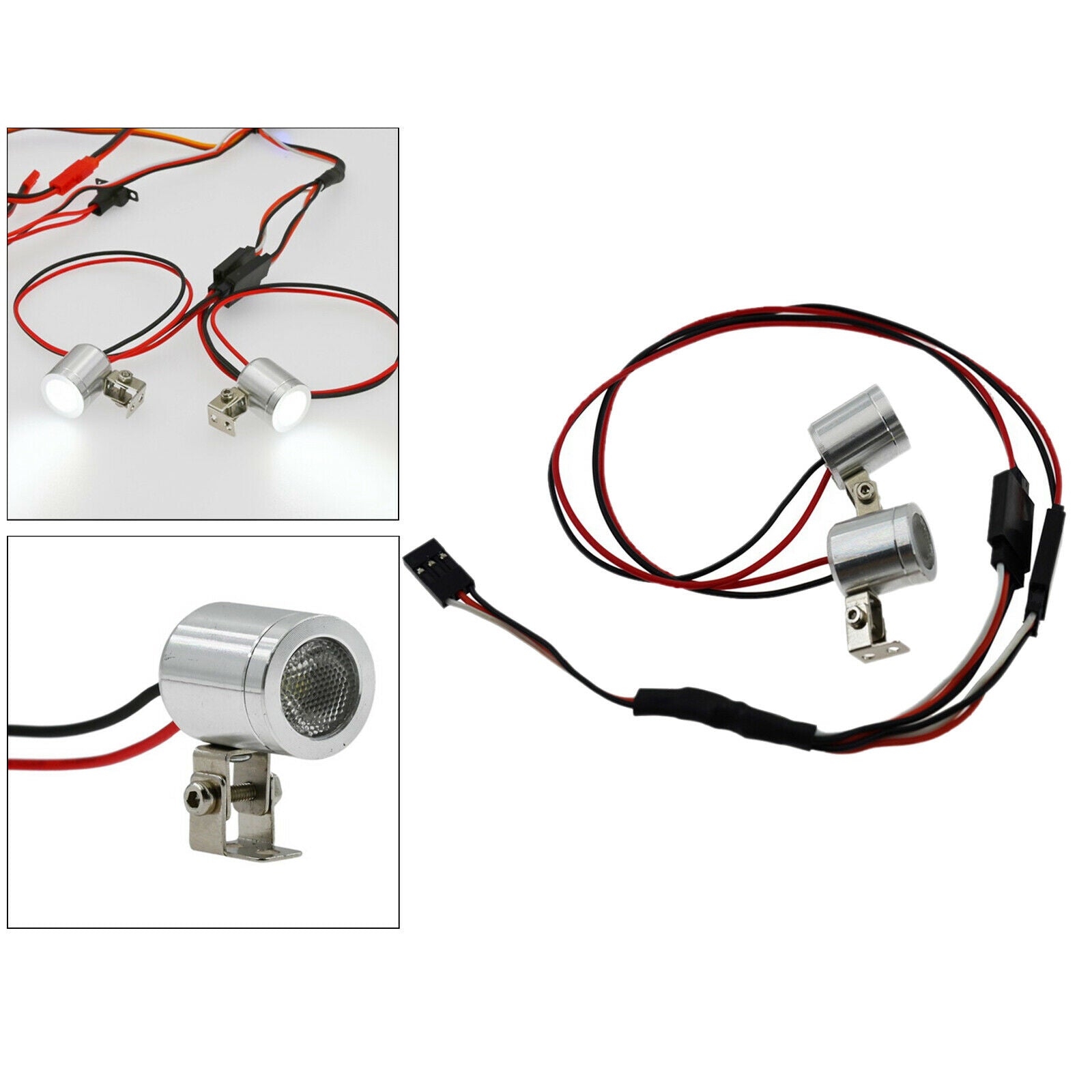 LED Spotlight Head Light for WPL B14 B14K B24 B24K C14 MN99 RC Car Parts