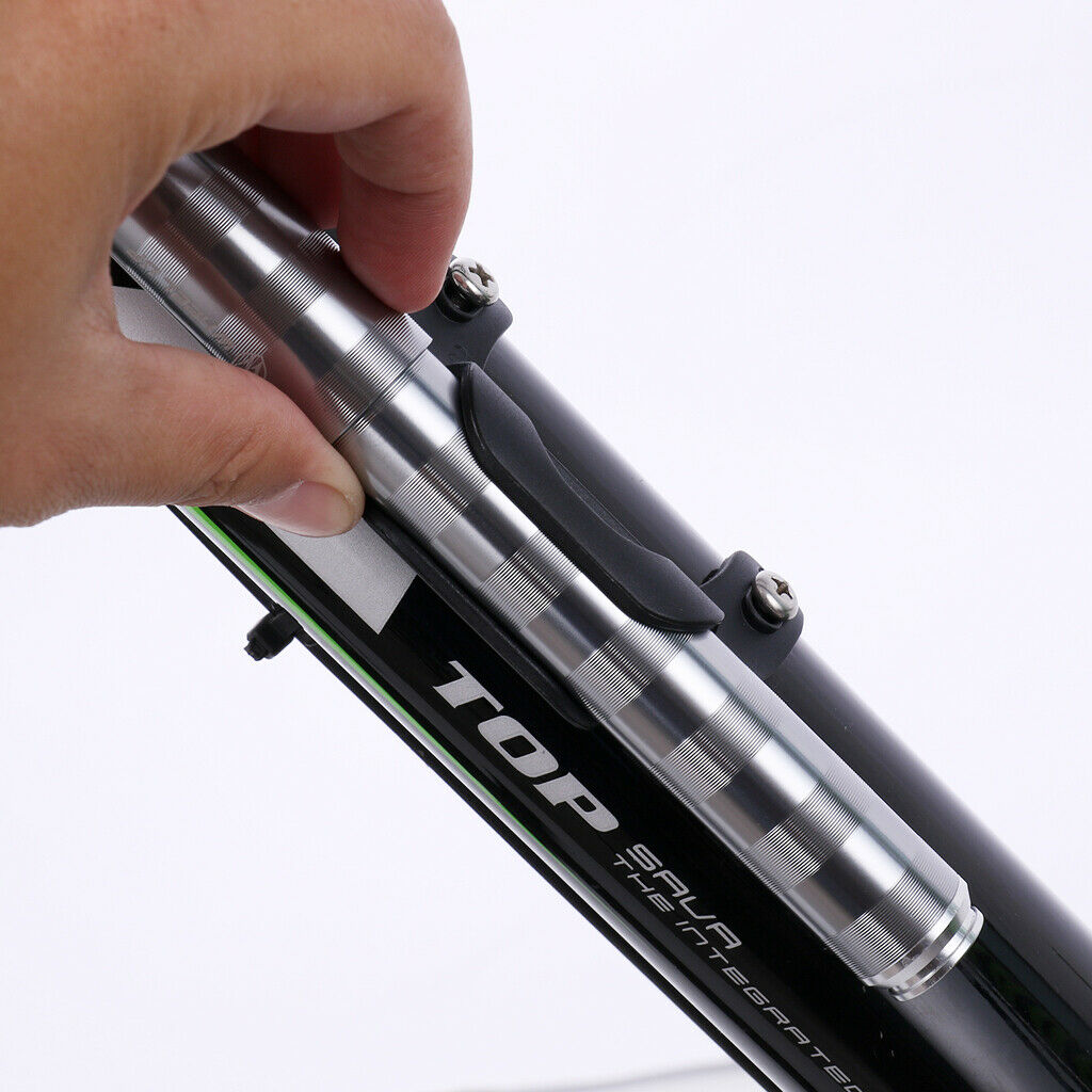 Portable Bike Mini Pump with Gauge 160 psi Presta Schrader Dual Valve Pump
