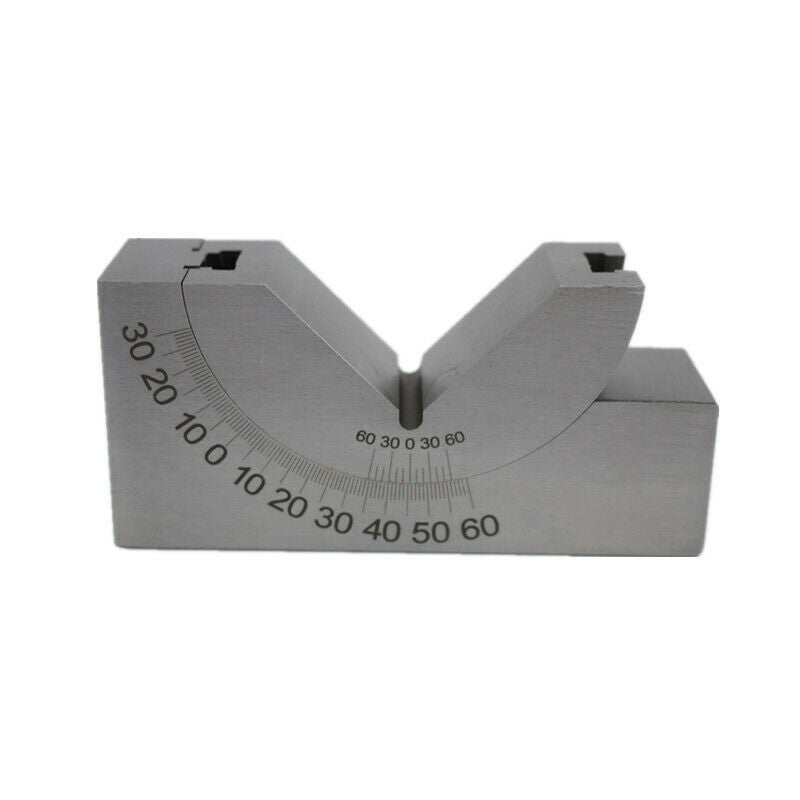 Milling Precision Mini Adjustable Angle V Block 0°-60° Vice Grip Holding Clamp
