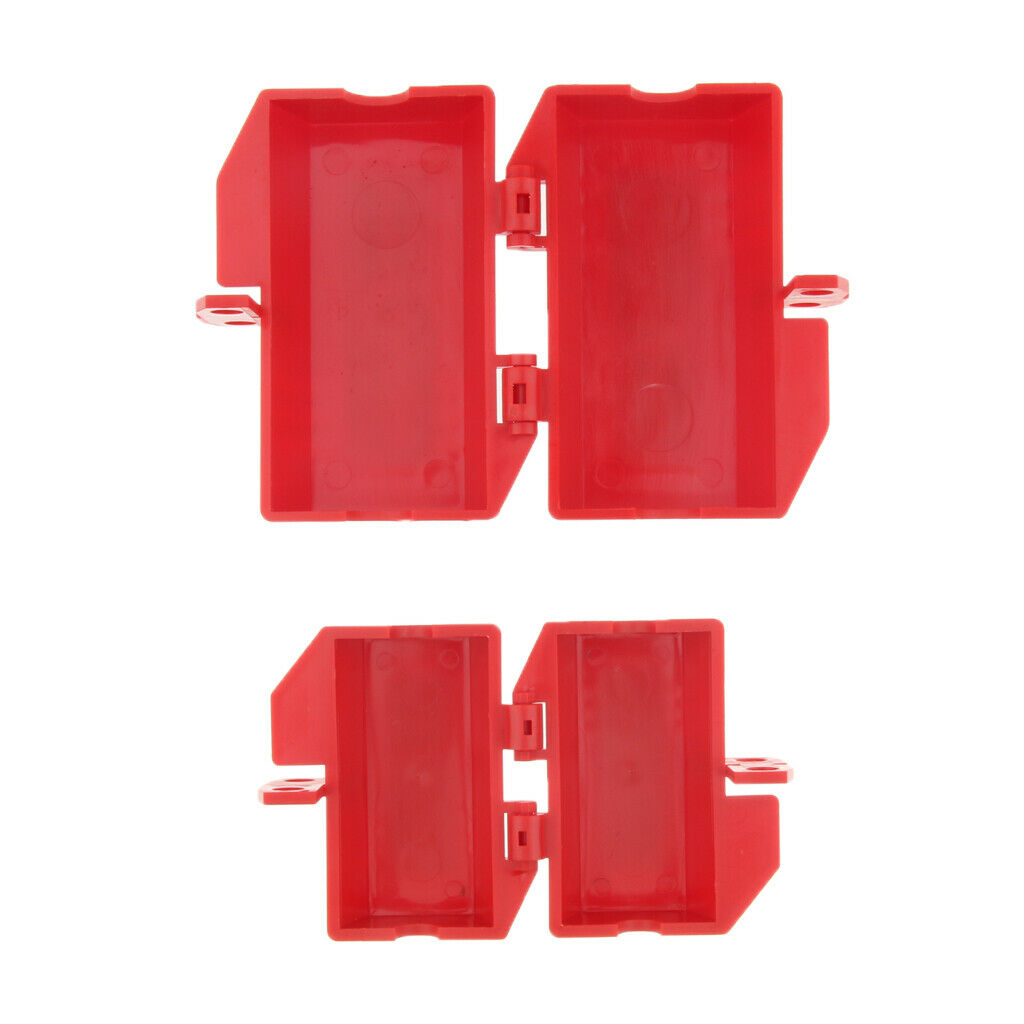 3xPlug Lockout Red 0.5In Shackle Dia. Master Lock for Cable dia max 0.7''