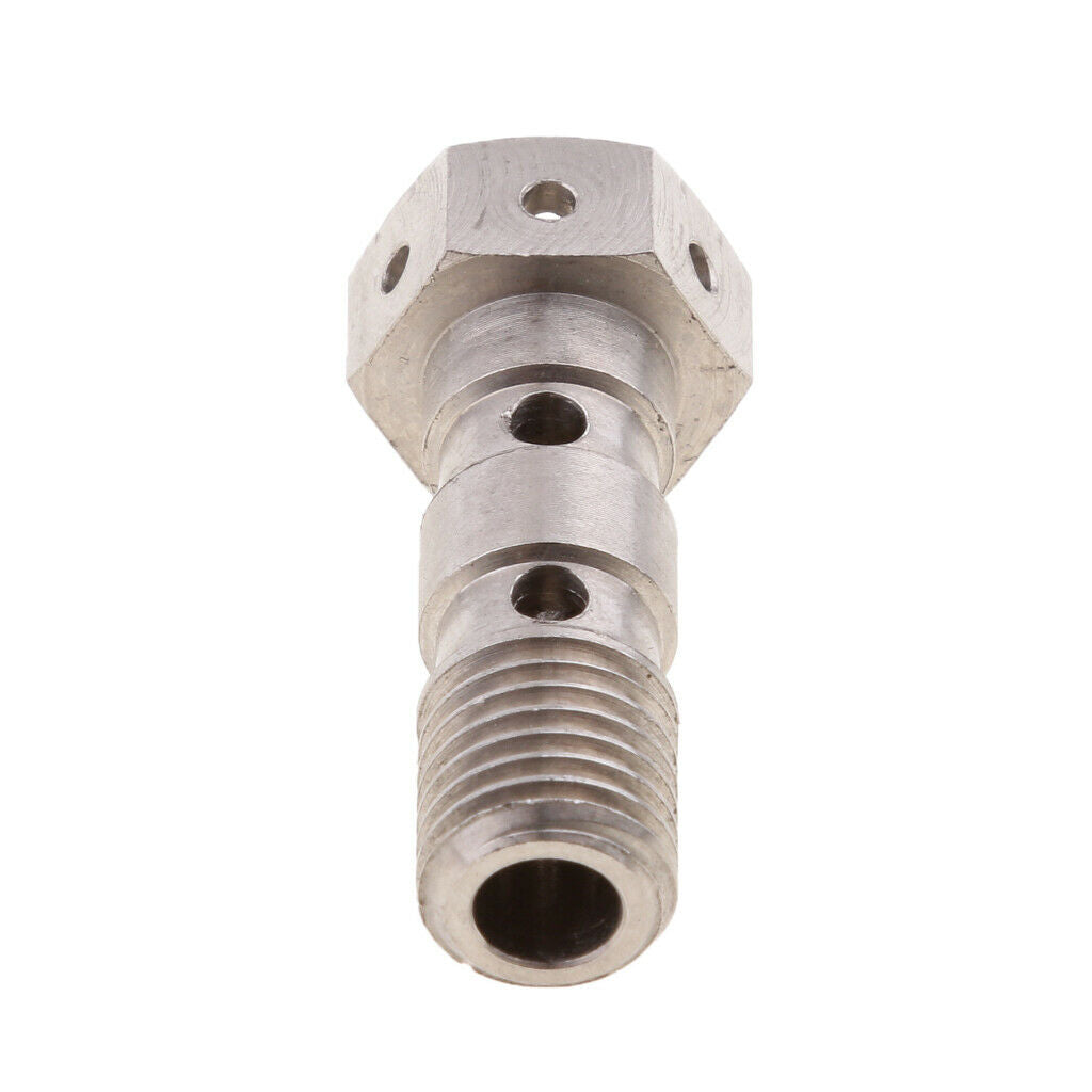 Titanium Double Banjo Bolt 10mm x Pitch 1.25 for Brembo Race Brake Dual Line