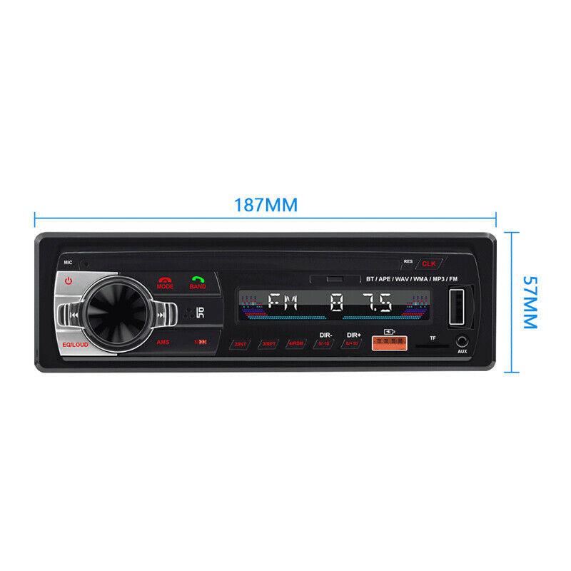 Car 1 Din Mp3 Bluetooth Hands-Free Radio USB Lossless Music Player 4 Channel