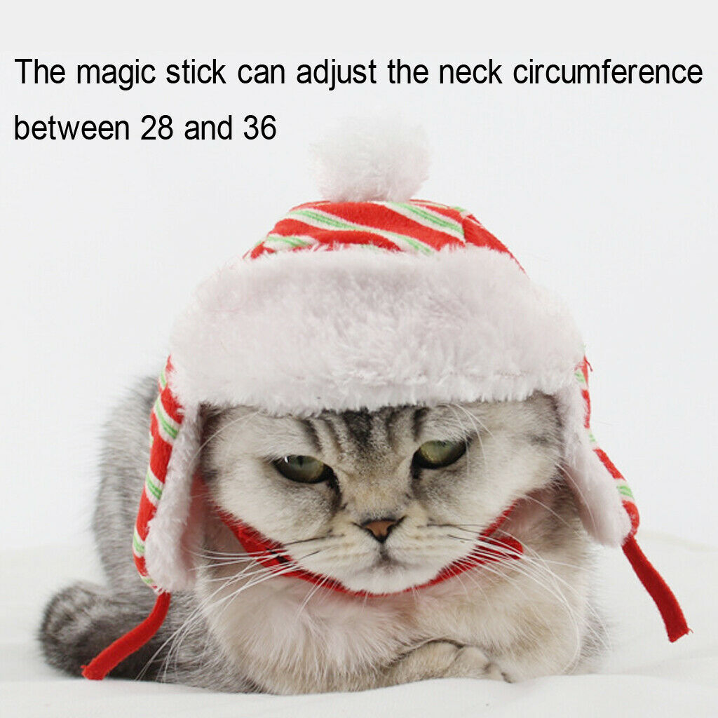 Lovely Pet Hat Red & Green Stripe Warmth Winter Hat For Dog Cat