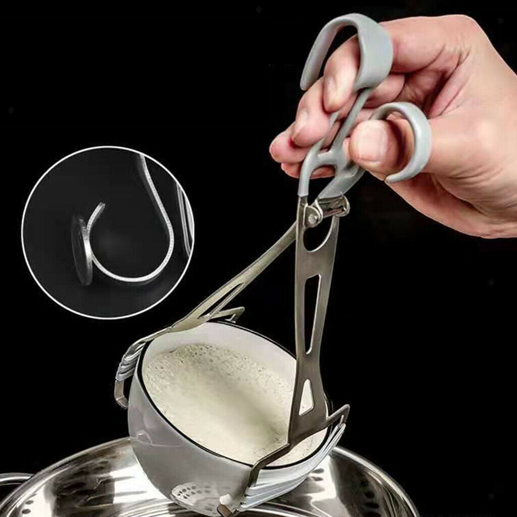 Foldable Dish Clip Bowl Clips Pan Tong Gripper Easy to Clean Accessory